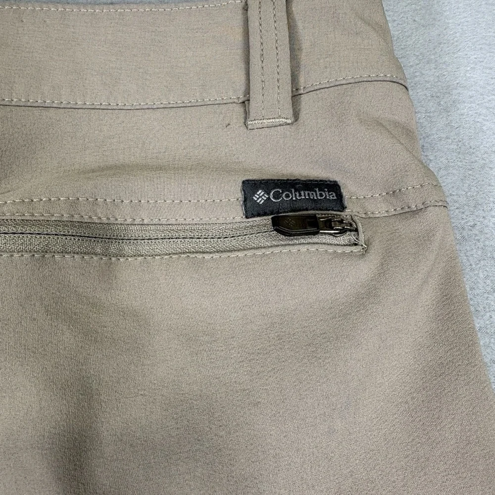 Columbia Wildsee Pants Mens 36x32 Tan Stretch Hiking Outdoor Trail